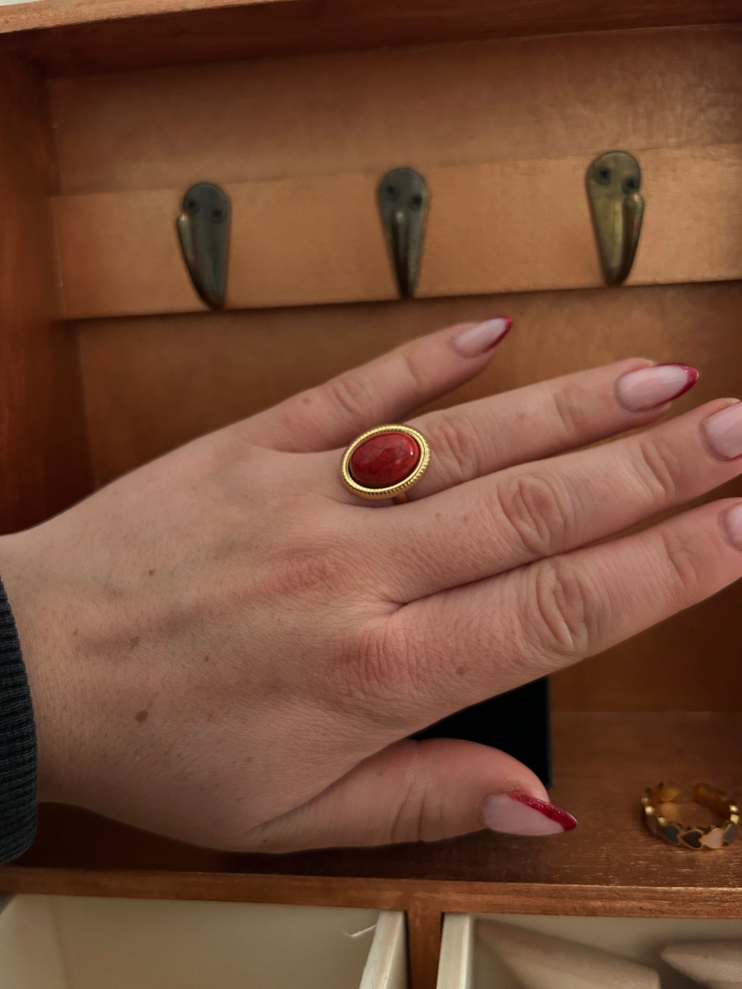 Bague rouge