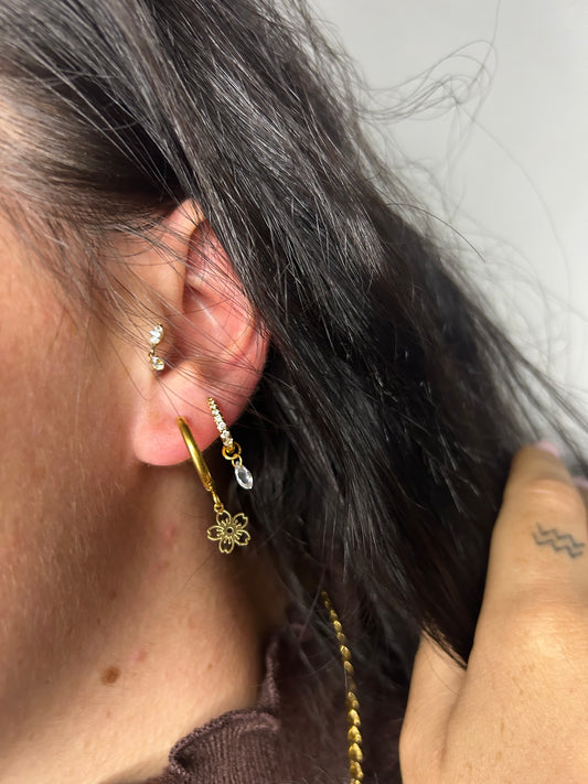 Boucles d’oreilles « Fleur »