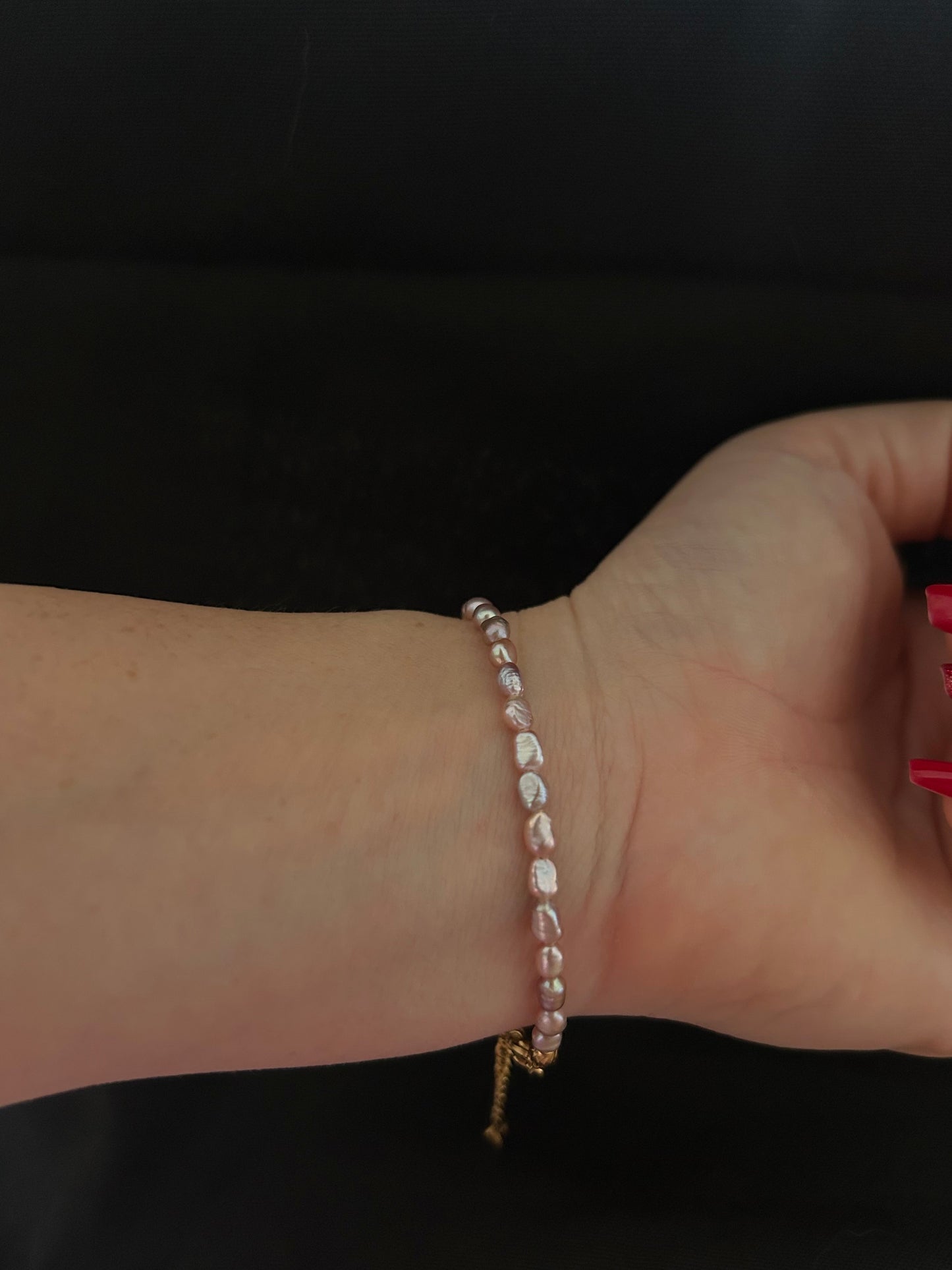 Bracelet Perles roses 🌸